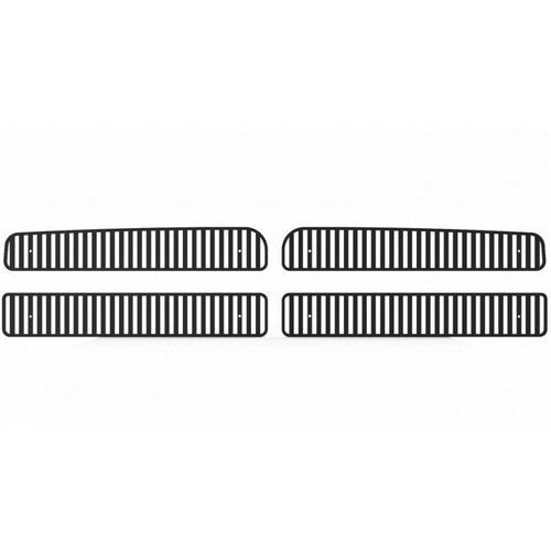 Dodge ram 94-02 vertical billet black powdercoat truck grill insert add-on trim