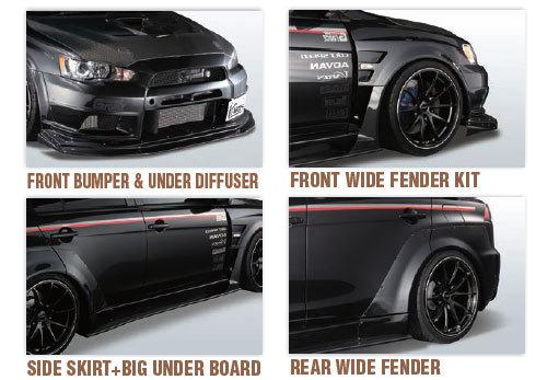 Downpayment for complete VARIS Widebody kit for Evolution X, US $999.00, image 2