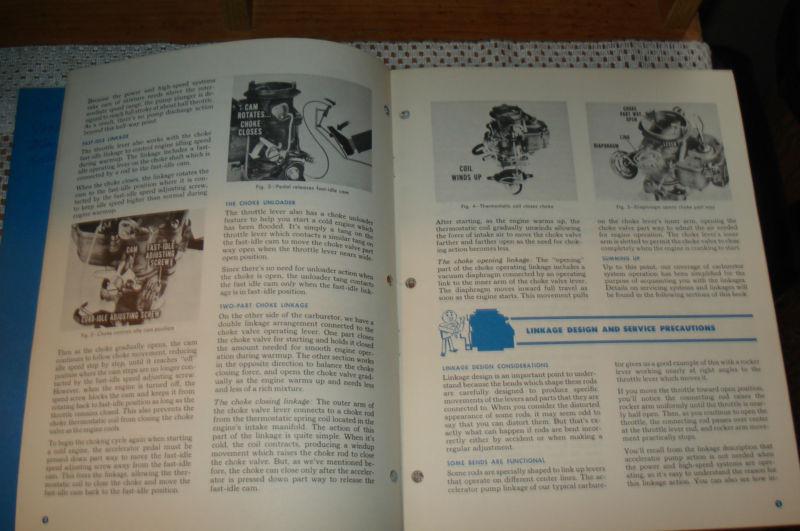 1966 PLYMOUTH DODGE CARBURETOR SHOP MANUALS ORIGINAL SERVICE TRAINING BOOKS RARE, US $27.50, image 4