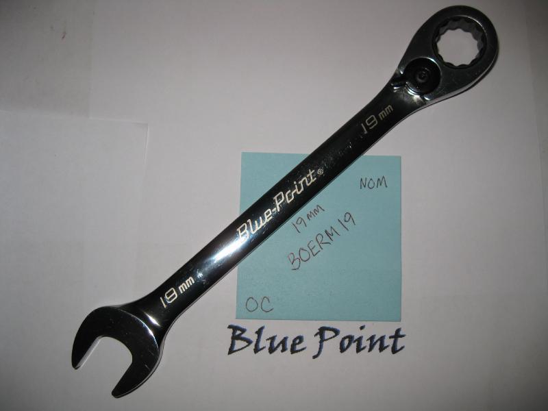 Blue point boerm 19 mm metric ratcheting box wrench nice