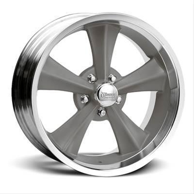 Rocket racing booster gray center machined outer wheel 20"x8.5" 5x4.75" bc