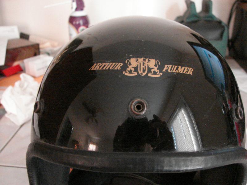 Arthur fulmer eagle af-40 dot helmet medium  black with shield