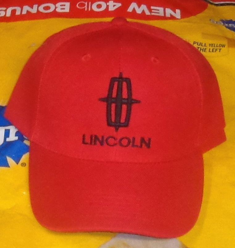 Lincoln   hat / cap  red