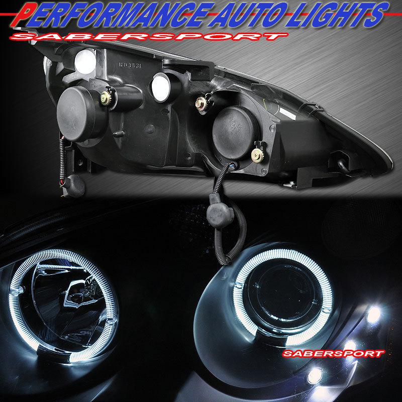 Find 0204 ACURA RSX HALO PROJECTOR HEADLIGHTS BLACK w/ LED + ALTEZZA