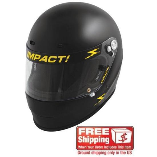 New impact racing wizard helmet, snell sa10, black, size medium, wide eyeport
