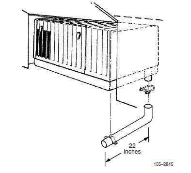 Cummins onan 155-2845 generator 22" tailpipe kit