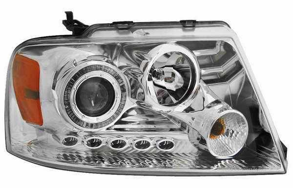 2004-07 ford f-150 clear option halo projector headlights