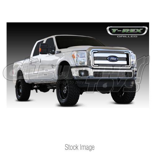 T-rex 21546 billet grille bolt-on overlay polished aluminum horizontal 4 pc.