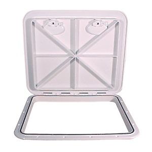 Beckson 18x21" flush hatch horizontal or vertical - whitepart# ht1821-w