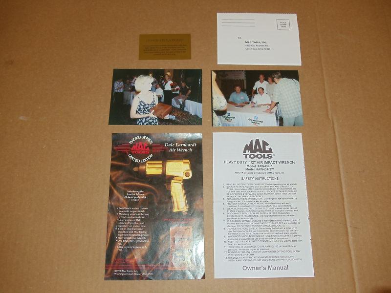Dale Earnhardt Sr. Autographed MAC Tools Limited Edition Air Impact Wrench, US $399.95, image 4