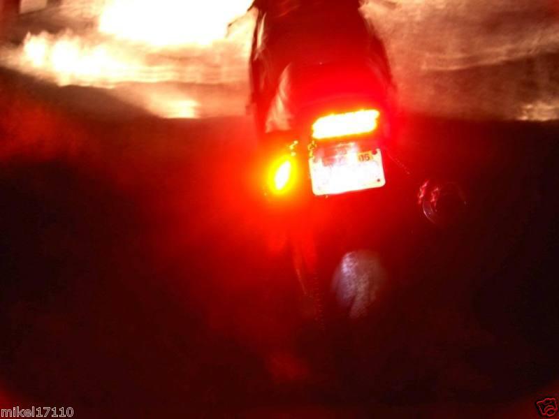 Motorcycle LED TURN Signal Blinker Rear Peg Indicators Bike Under Tail Light TZX, US $19.50, image 8