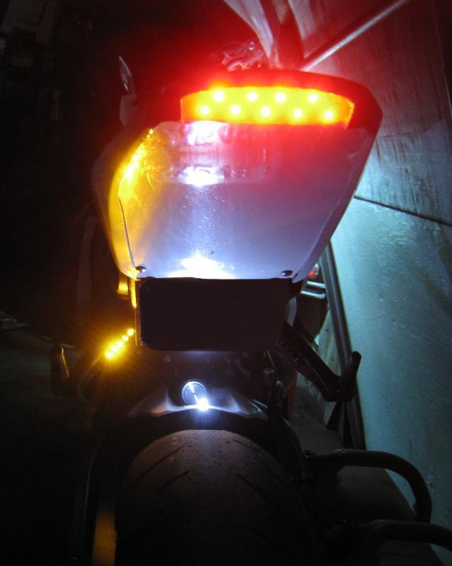 Motorcycle LED TURN Signal Blinker Rear Peg Indicators Bike Under Tail Light TZX, US $19.50, image 10