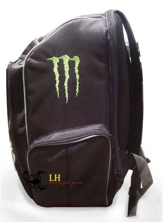 MONSTER ENERGY Back Pack Racing Helmet Bag Riding Lap Top Bag Moto Organizer , US $44.99, image 2
