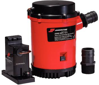Johnson pump 0220400 2200 bilge w/auto switch 12v