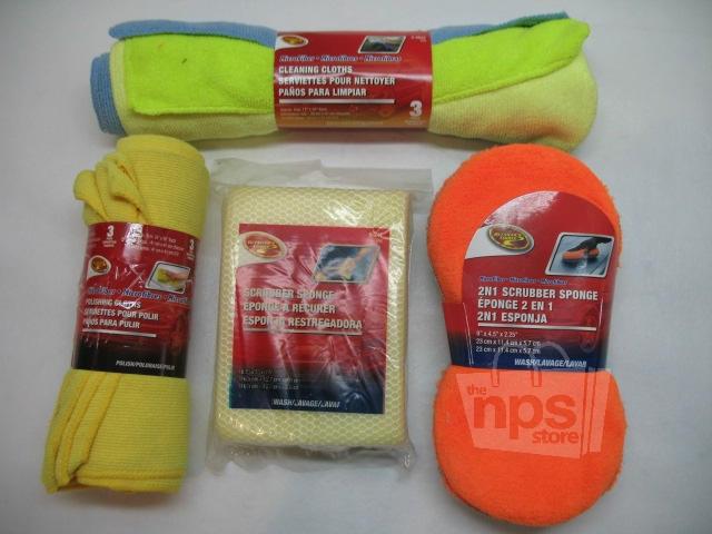 Detailer's choice assorted automotive cleaning sponges & towels lot of 4pks new