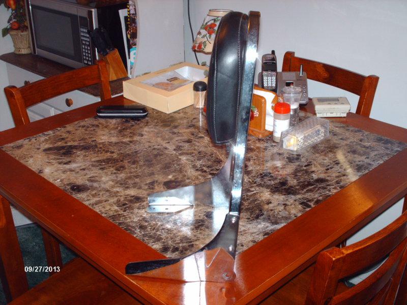 Motorcycle back rest