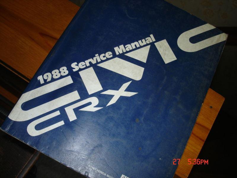 4 honda crx service manuals, owner's books, oem stock, 88-91