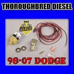Bd low fuel pressure alarm light kit red 1081130 - 98.5-2007 dodge 5.9l cummins