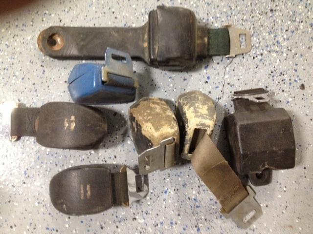 Misc. lot - vintage 1970's used seat belts  