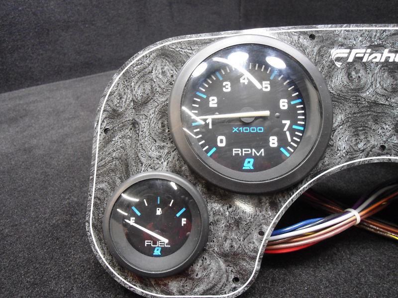 FISHER SPEEDOMETER, TACHOMETER, FUEL & VOLT GAUGE CLUSTER BOAT INSTRUMENTS # 1, US $135.47, image 2