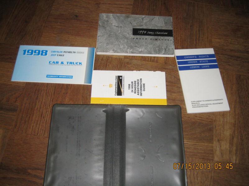 1998 jeep cherokee owners manual complete set