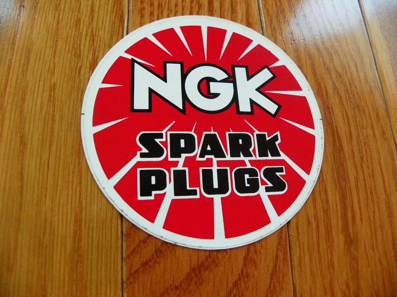 Ngk spark plugs vintage sticker 
