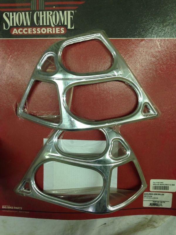 Saddle lens grilles abs chrome(honda goldwing 2006-2010)