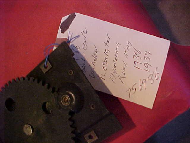 NOS NEW 756986 MOPAR PLYMOUTH ROAD KING COACH COUPE R/H WINDOW REGULATOR 38 39, US $99.99, image 4