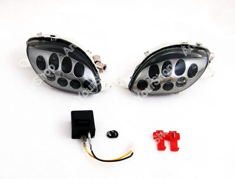 Front turn signals for suzuki hayabusa gsxr1300 1999-2007 smoke