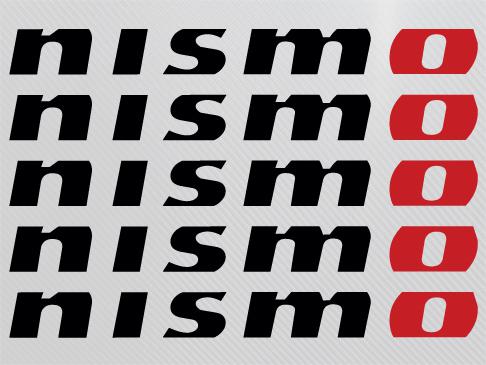 Black  nismo rim decal stickers set of 5 nissan altima 350z spec v 240sx 2.5brt