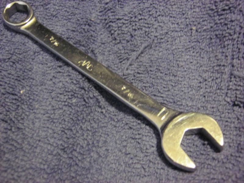Mac 7/16" combination wrench.  ch14. oal 5". 6 point. used, but vgc