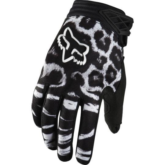 New fox racing womens dirtpaw gloves cheetah/black 07050-001 mx atv offroad