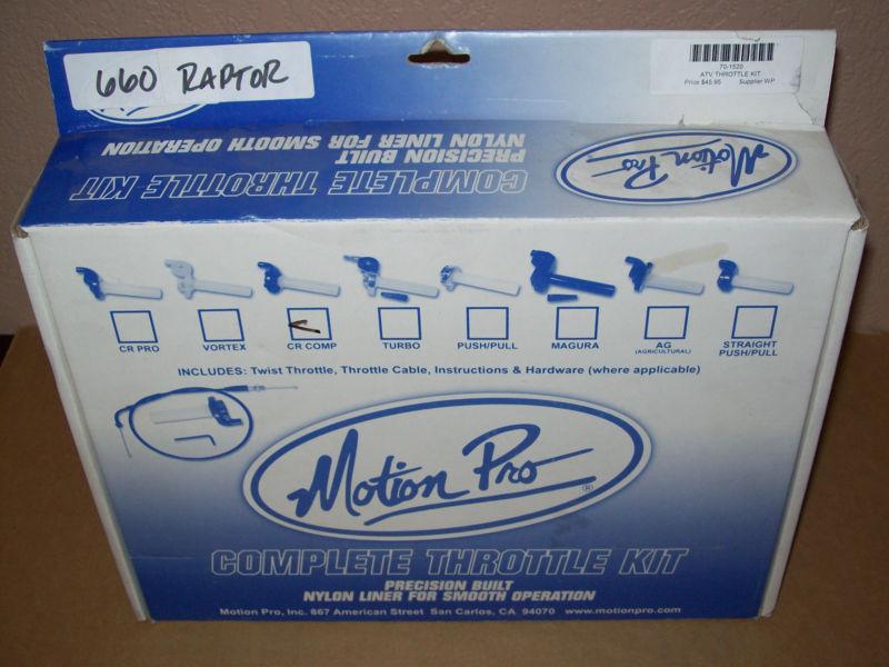 Motion pro twist throttle kit yamaha raptor 660 2001-2005 cr comp 01-0520 new!!