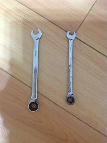 Ratchet wrenches 8mm and 10 mm