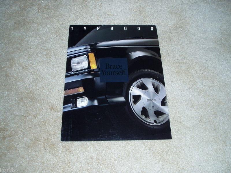 1993 gmc typhoon sales brochure folder dealer literature