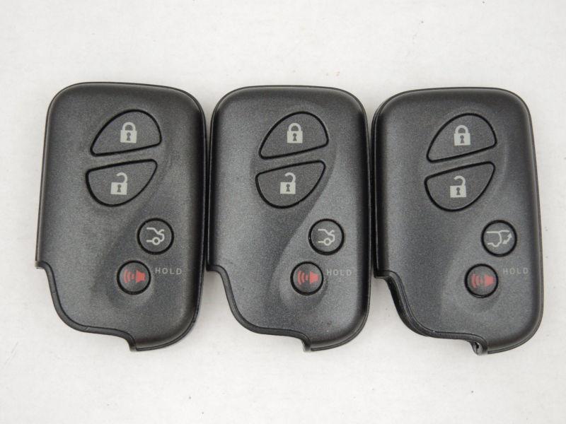 Lexus lot of 3 remotes keyless entry remote fcc id:  hyq14acx