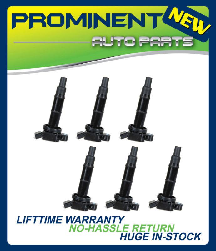Set of 6 new ignition coil uf267 c1175 05-09 toyota and lexus rx300 ex300 3.0 v6