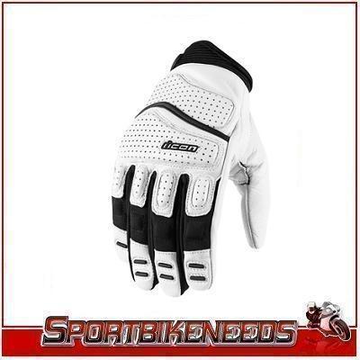 Icon super duty 2 white black gloves new xlarge xl