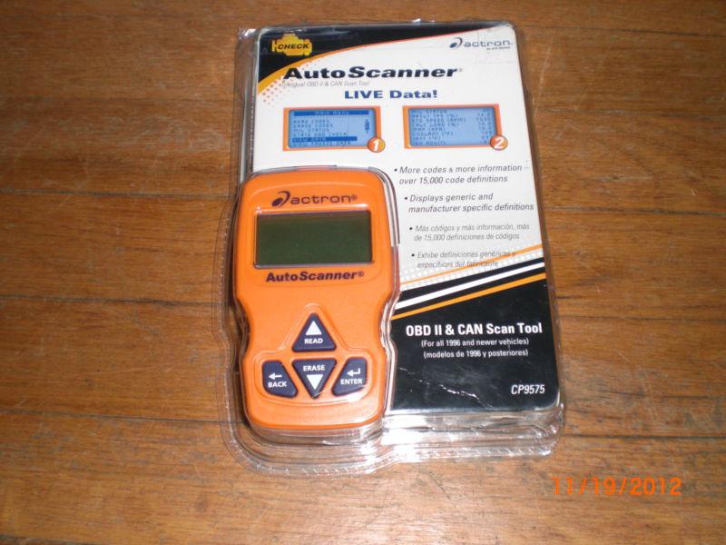 Actron autoscanner can obd ii scan tool cp9575 live data trilingual reset codes