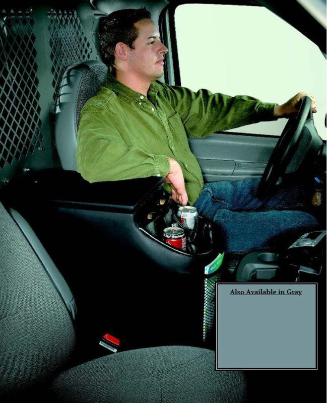 Extended height middle floor console for your van from american van