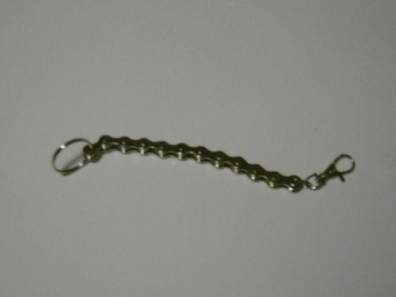2 lot chrome key chains bike chain chrome bicycle chain links see my other items