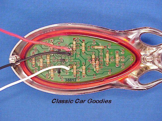 1938-1939 Ford Tail Lights (2) Red Led. Chrome Flames 12V, US $66.99, image 6