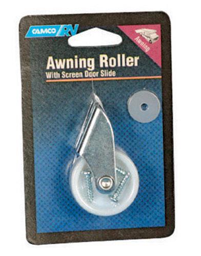 New! camco rv awning roller with screen door slide  42003