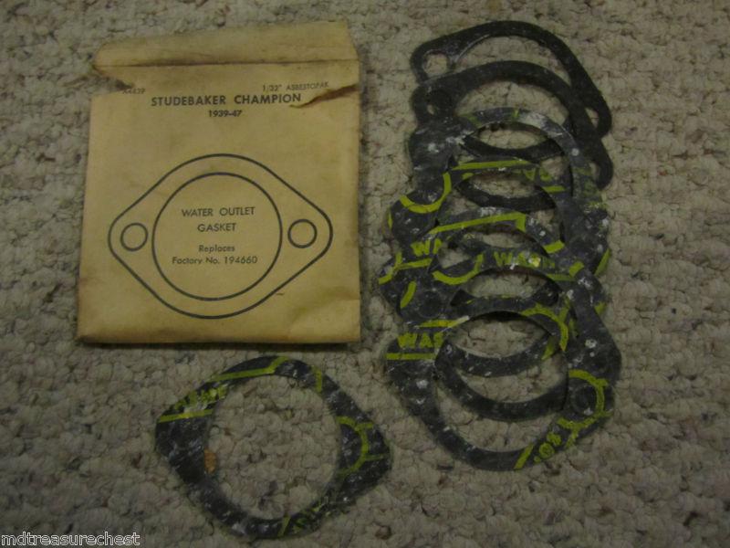 1939-1947 studebaker champion water outlet gasket 194660 lot of 8