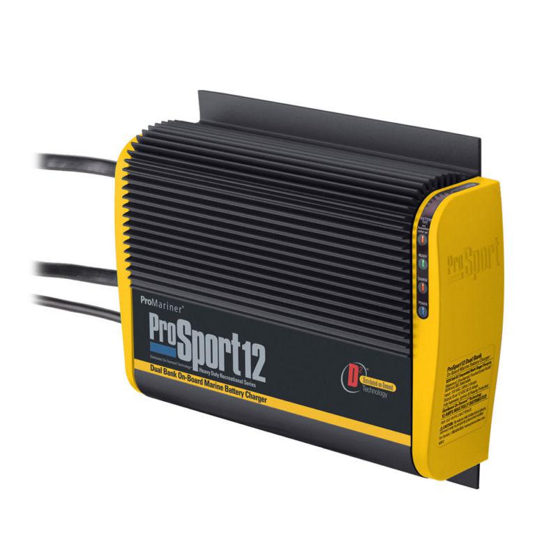 Promariner prosport 12 gen 2  hd 12/24 volt battery charger - 12 amp - 2 bank