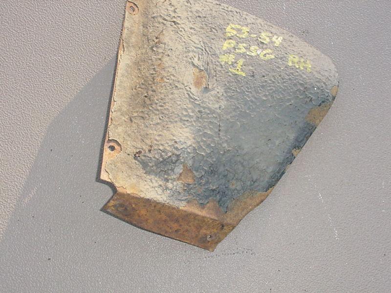 1953 1954 CHEVROLET 53 CHEVY 54 RIGHT PSSG FENDER ANGLE TIRE SPLASHPAN PANEL OEM, US $25.00, image 3