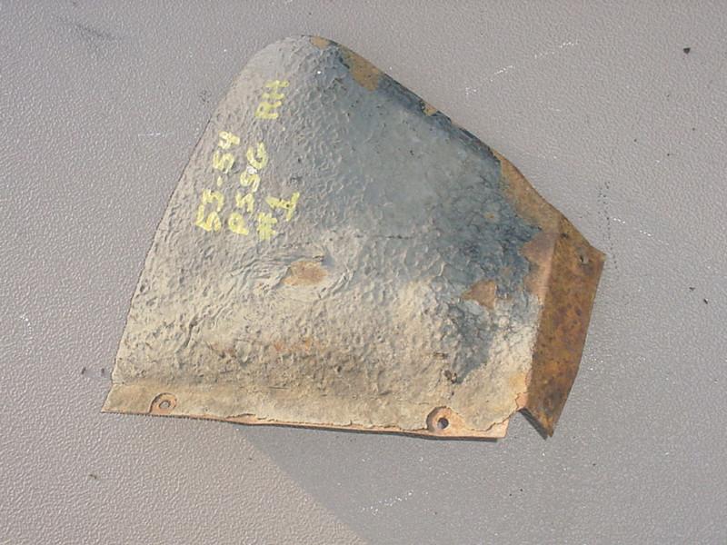 1953 1954 CHEVROLET 53 CHEVY 54 RIGHT PSSG FENDER ANGLE TIRE SPLASHPAN PANEL OEM, US $25.00, image 4