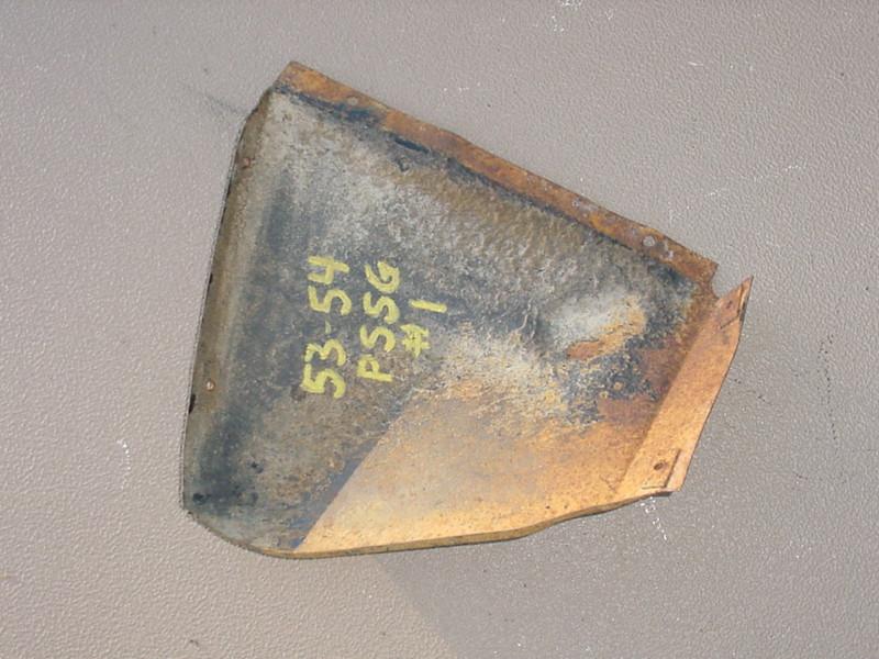 1953 1954 CHEVROLET 53 CHEVY 54 RIGHT PSSG FENDER ANGLE TIRE SPLASHPAN PANEL OEM, US $25.00, image 5