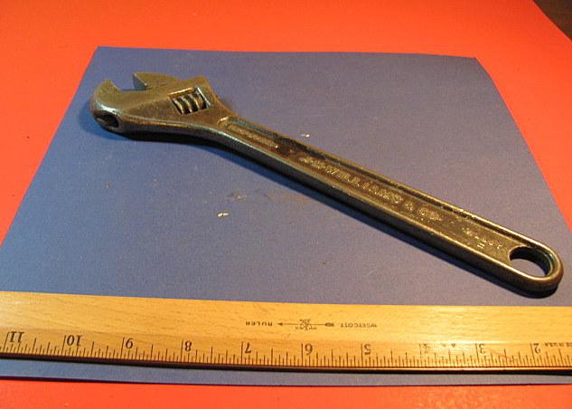 Ii11  vintage 12" j.h williams & co superjustable adjustable wrench