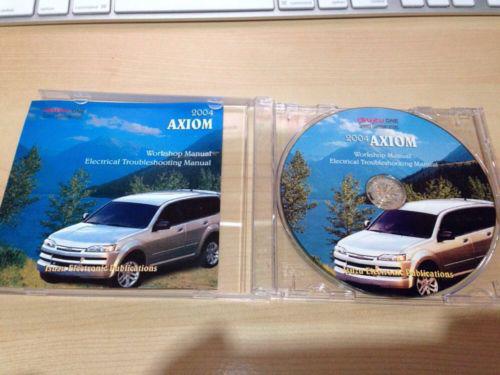 Official isuzu axiom workshop manual cd-rom